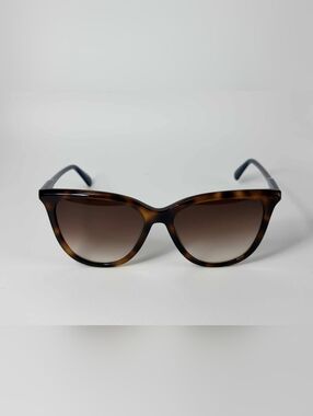 🇫🇷 Longchamp Le Pliage Tortoise Shell Cat Eye Sunglasses - Navy Blue Arms